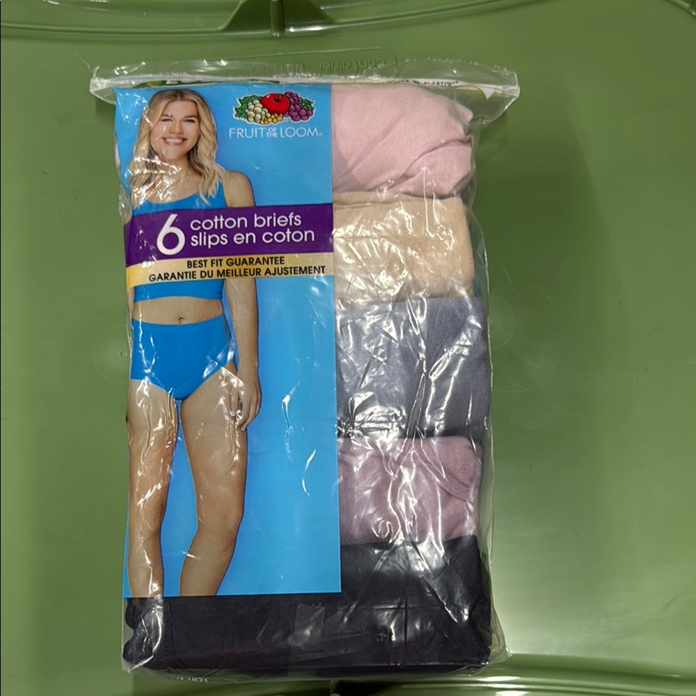 ⭐️NEW Fruit of the Loom Women's Cotton Briefs - 5 Pack Assorted Colors Size 9